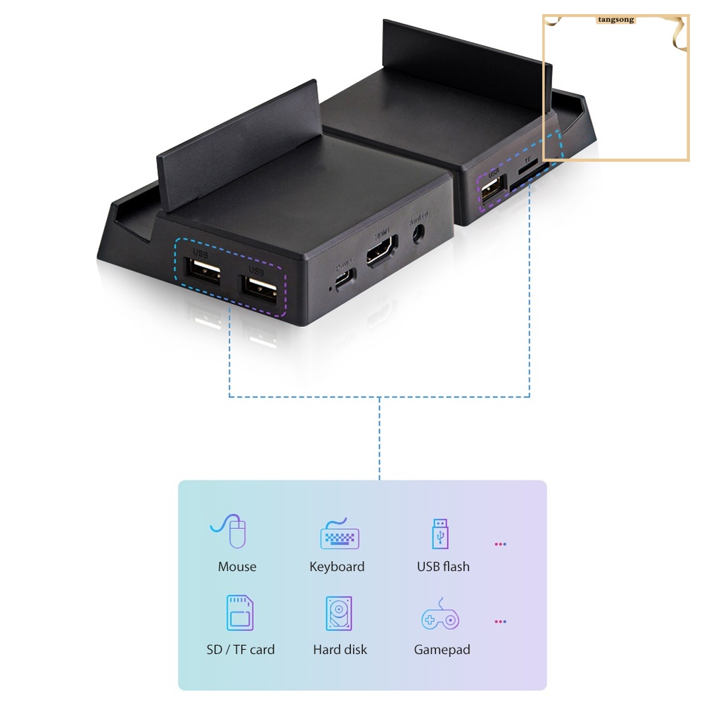 Đế Sạc 8 Trong 1 Usb-C Hub Type-C Sang Hdmi-Compatible Tf Usb 2.0