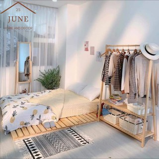 Giá Treo Quần Áo 💗FREESHIP💗 Kệ Treo Quần Áo Chữ A 2 Tầng - Sào Treo Đồ Gỗ Thông Tự Nhiên