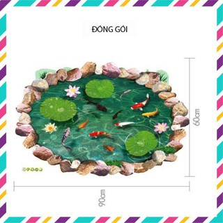 Decal dán tường BỂ CÁ AY9260 Zooyoo
