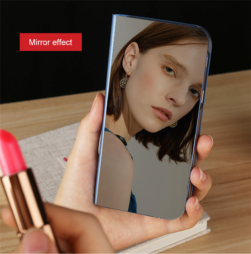 Ốp điện thoại PC nắp lật mặt gương thích hợp cho iPhone 6/ 6s/ 7/ 8/ Plus/ X/ Xs/ Xr/ Xs Max/ 11/ 11pro/ 11pro Max