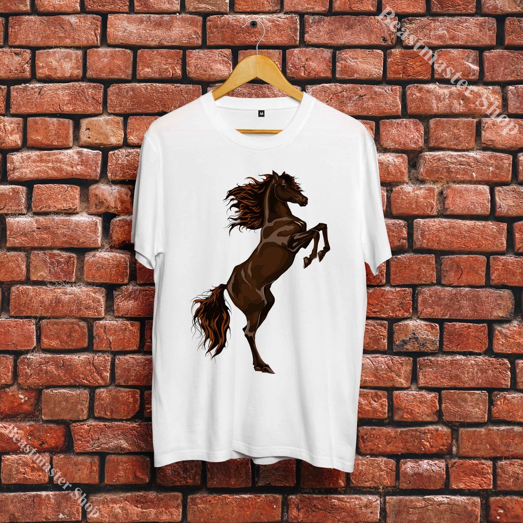 Áo Tuổi Ngọ hình con Ngựa Horse đẹp mềm mại trẻ trung cổ tròn phong cách R34HRS005