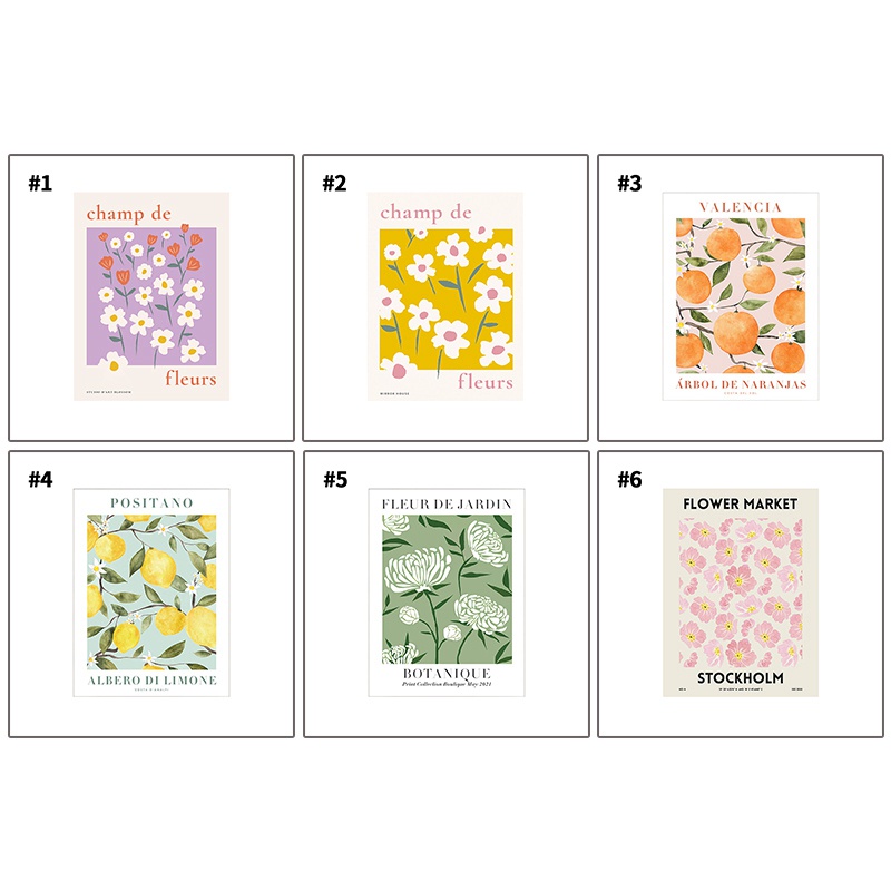 Tranh canvas treo tường chống thấm nước kiểu Bắc Âu hiện đại trang trí nội thất