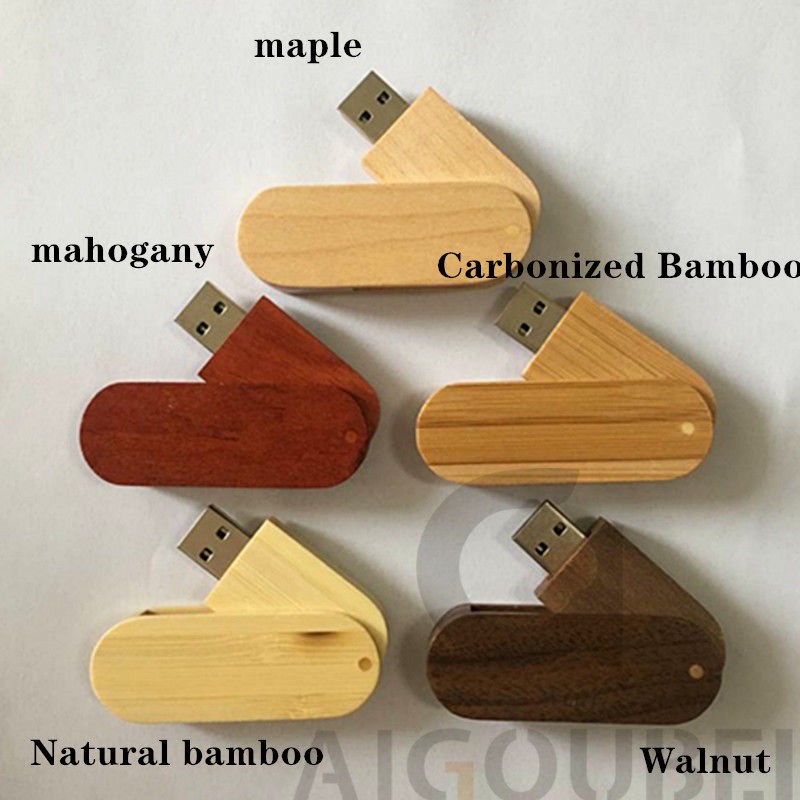 High-speed USB 2.0 memory 1GB 2GB 4GB 8GB 16GB 32GB 64GB 128GB unique rotating wooden