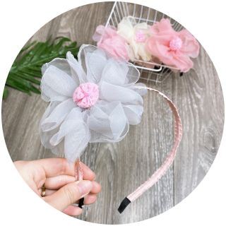 Bờm hoa to cho bé gái