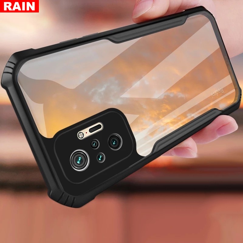 Ốp điện thoại cứng trong suốt dạng túi khí mỏng cho Xiaomi POCO X3 GT M3 Pro X3 NFCF3 Mi 11 Lite 10T Redmi10 9A 9T Redmi8A