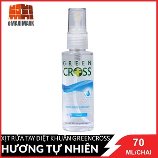 Xịt rửa tay diệt khuẩn GreenCross Hương Tự nhiên tươi mát 70ml