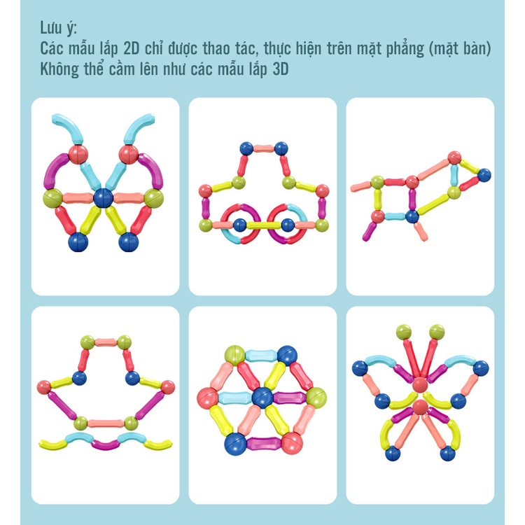 Đồ Chơi Trẻ Em Thông Minh, Bộ Xếp Hình Lego Nam Châm Cho Bé.