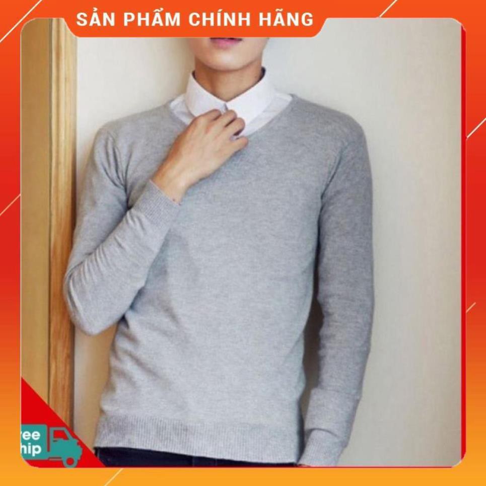 Xả Thanh Lý - Hot Áo len nam cổ tim màu đen, chất len mềm mịn, dáng áo ôm,phong cách Hàn Quốc B6 * - -p1 a | BigBuy360 - bigbuy360.vn