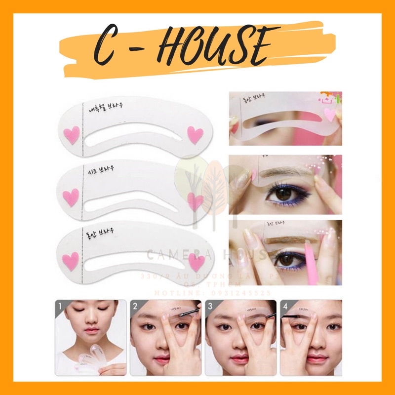 KHUÔN KẺ CHÂN MÀY BỘ 3 CÁI