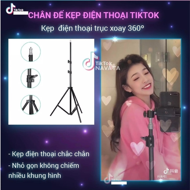 [BẢO HÀNH 6TH]Gậy chụp hình 3 chân điện thoại live stream quay video xoay được 360 độ