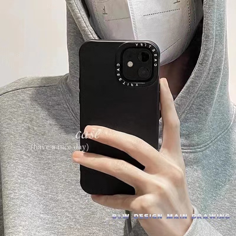 Ốp Điện Thoại Silicon Bảo Vệ Bốn Góc Chống Sốc Màu Trắng Đen Cho iPhone 14 13 12 11 Pro MAX IX XS MAX XR 7Plus 8Plus
