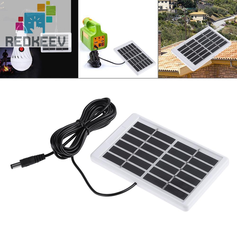 Tấm sạc pin năng lượng mặt trời 6V 1.2W polycrystalline giao diện DC DIY