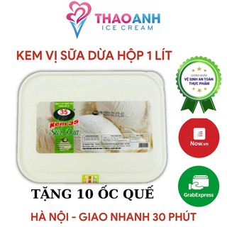 Kem Tràng Tiền 35,kem hộp vị Sữa Dừa hộp 1lít  [Hà Nội - Giao nhanh 30 phút Nowship & Grab] - Thảo A