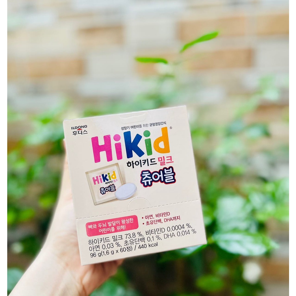 (Date T1/2025) Sữa Hikid viên của hàn quốc hộp 60 viên