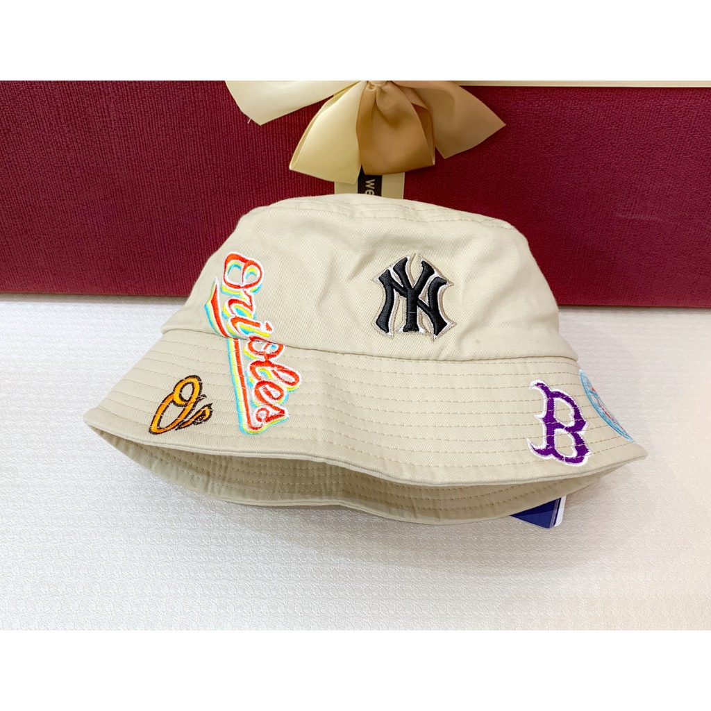 nón/ mũ NY MLB bucket thời trang có 3 màu để lựa chọn