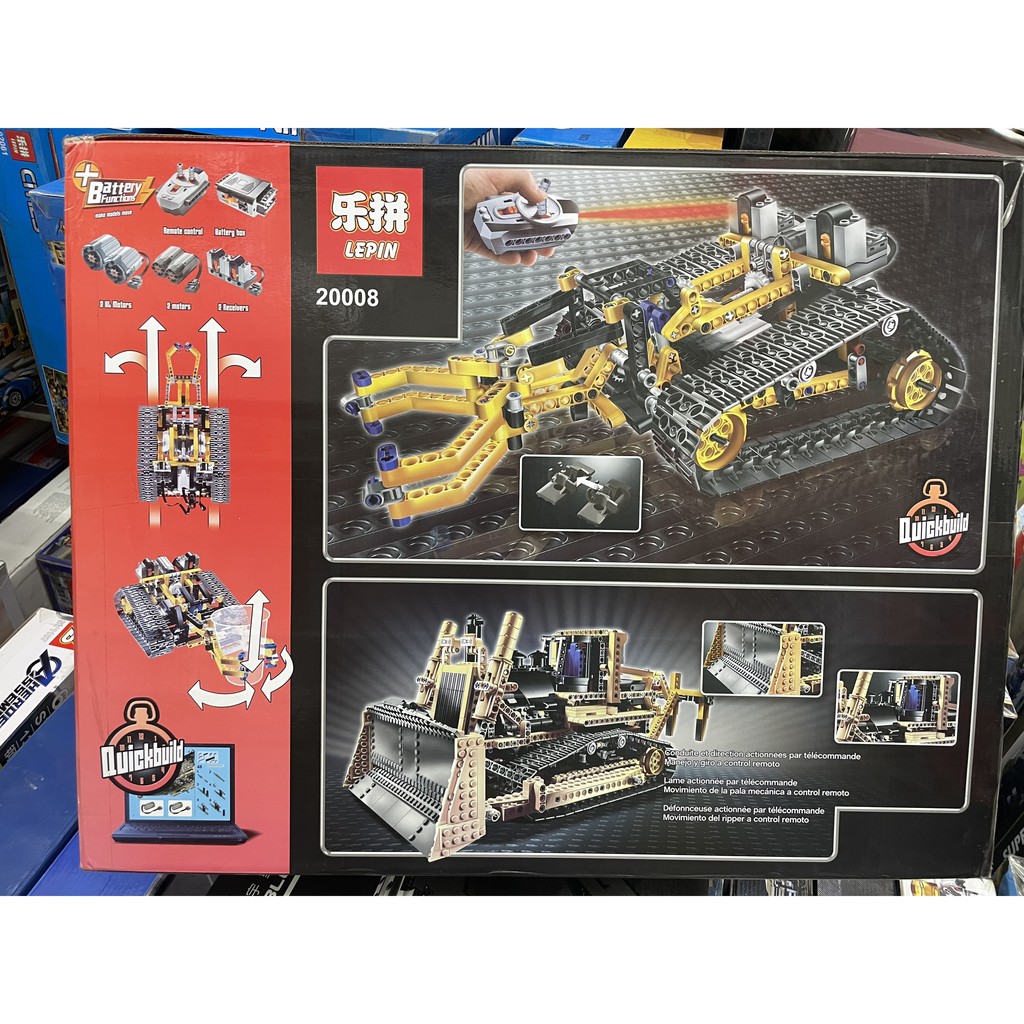 Đồ chơi xếp hình Technic Non Lego 8275 20008 Xe ủi có điều khiển