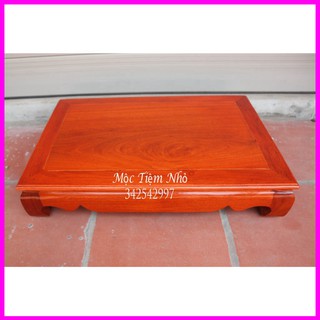 Kỷ chữ nhật mini để đồ gỗ hương cao cấp sang trọng cao 12cm