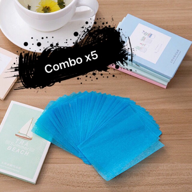 Combo 5 Gói Giấy Thấm Dầu Gói 50 Miếng TD6