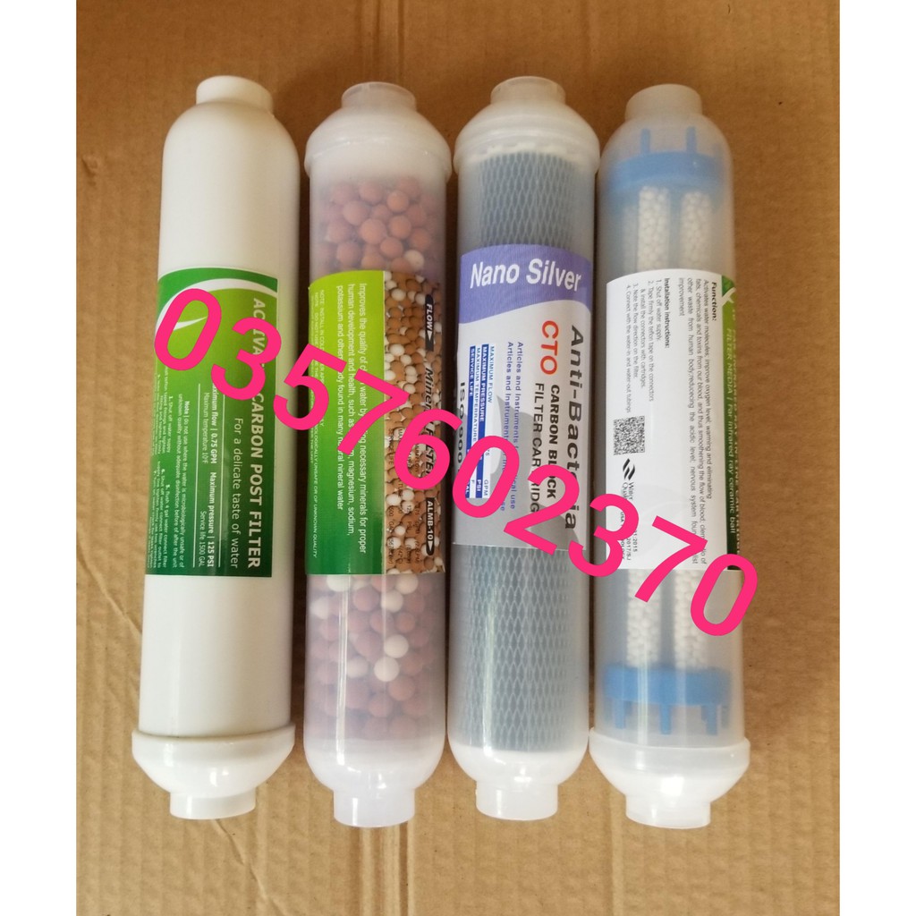 Bộ 3 Lõi lọc nước số 5 6 7 (T33 CW- BIO - NANO SILVER)  dùng cho máy RO | BigBuy360 - bigbuy360.vn