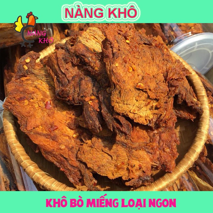 [Mã GROSALEHOT giảm 8% đơn 250K] Khô Bò Miếng vị cay Tứ Xuyên 500gr | Nàng Khô