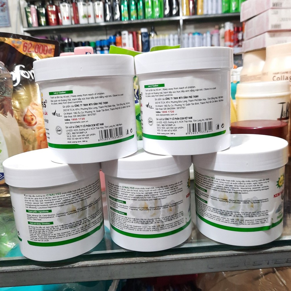 Kem Hấp Dầu O'nalyss Hương Hoa Lài 500g