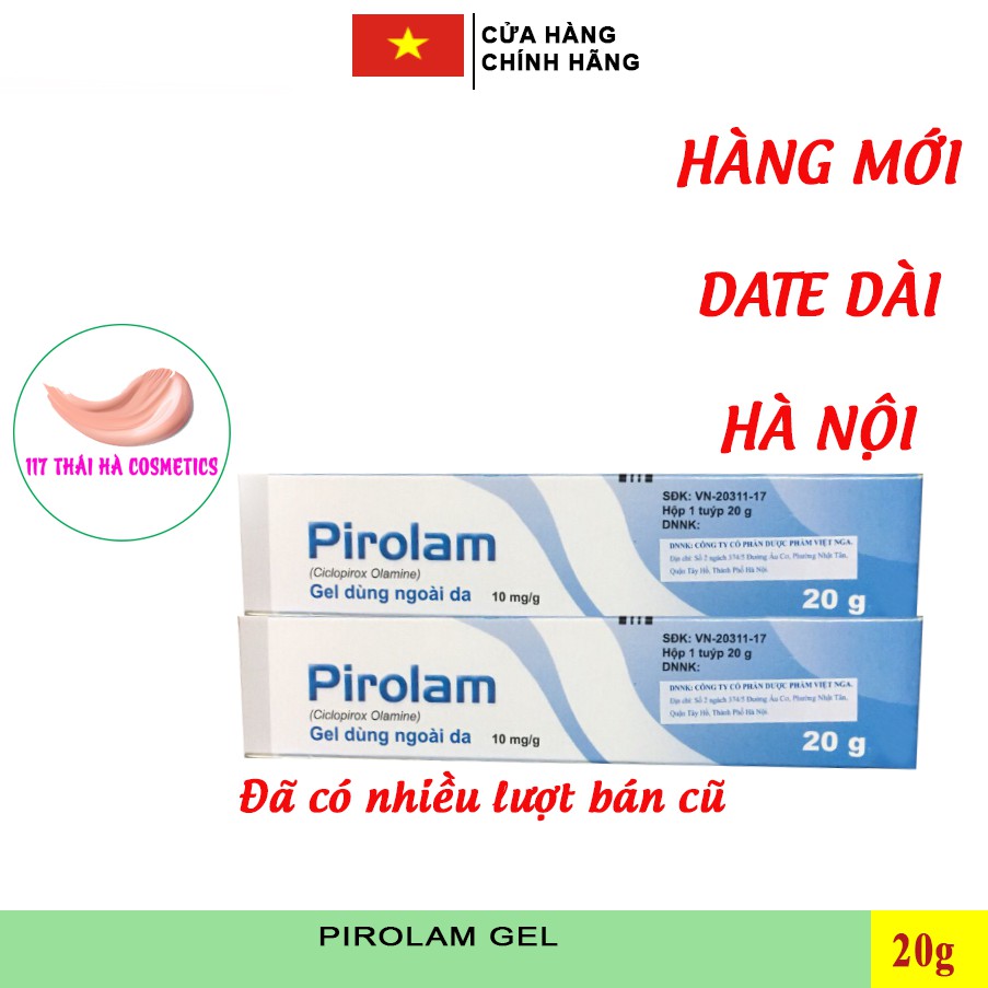 Gel giảm ngứa Pirolam gel 20g