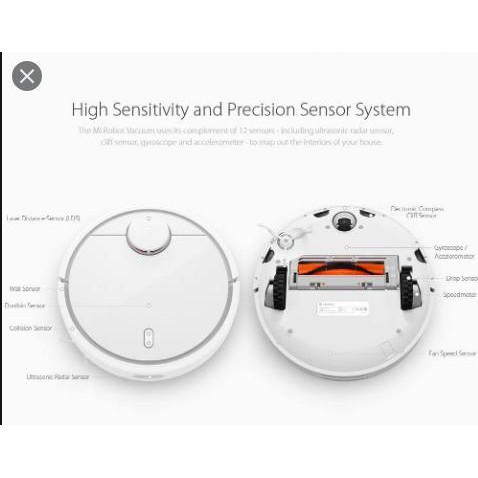 Máy Robot Hút Bụi Thông Minh Xiaomi Vacuum Sweeping robot cleaner - white SDJQR01RR