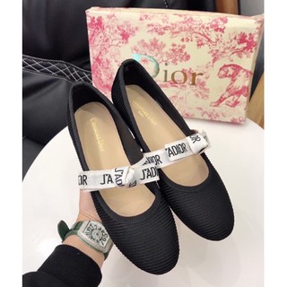 Giày bệt Dior quai nơ