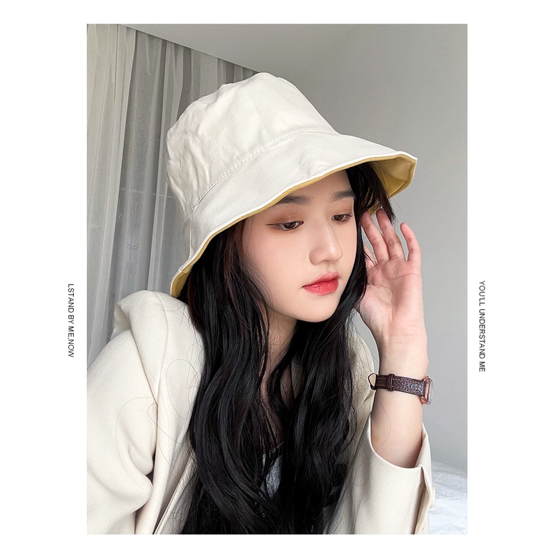Mũ Tai Bèo Chống Nắng Hai Mặt Phong Cách Nhật Bản Hàn Quốc Bảo Vệ Dễ Phối Đồ
