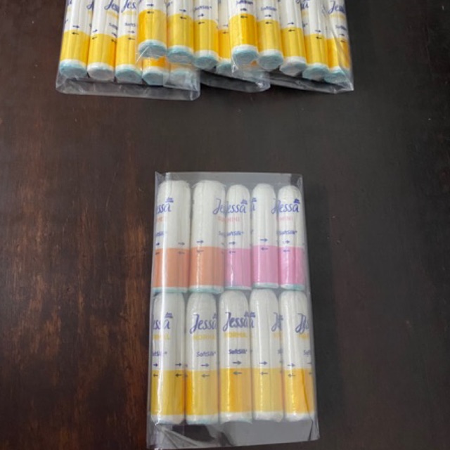 (Tampon bán lẻ) Set 10 chiếc băng vệ sinh dạng nút tampon Jessa mix đủ size - Đức