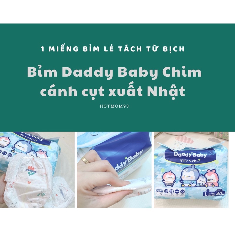 Bỉm thử quần Daddy Baby chim cánh cụt xuất Nhật Bản siêu xịn M1/L1/XL1/XXL1