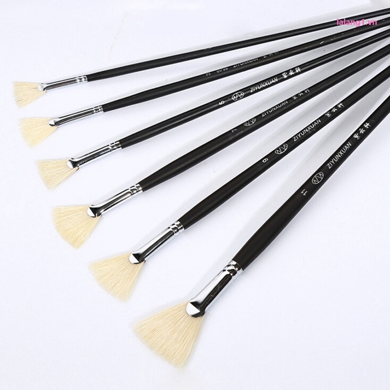 Set 6 cọ vẽ sơn dầu chống rụng lông dành cho họa sĩ