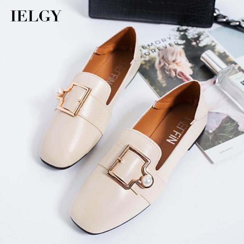 Giày Lười Da Phong Cách Anh Quốc Cổ Điển Thanh Lịch Dành Cho Nữ