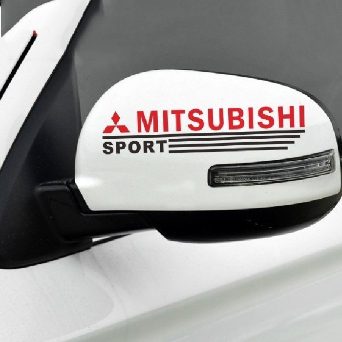 Tem dán gương chiếu hậu ô tô Mitsubishi