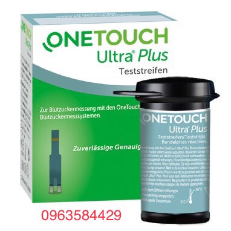 Que Thử Tiểu Đường Onetouch Ultra Plus Hộp 25 que