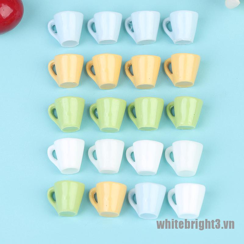 Set 3 / 4 Ly Nước Mini Màu Sắc Ngọt Ngào Phong Cách Nhật Bản Dùng Làm Phụ Kiện Chụp Ảnh Cho Nhà Búp Bê