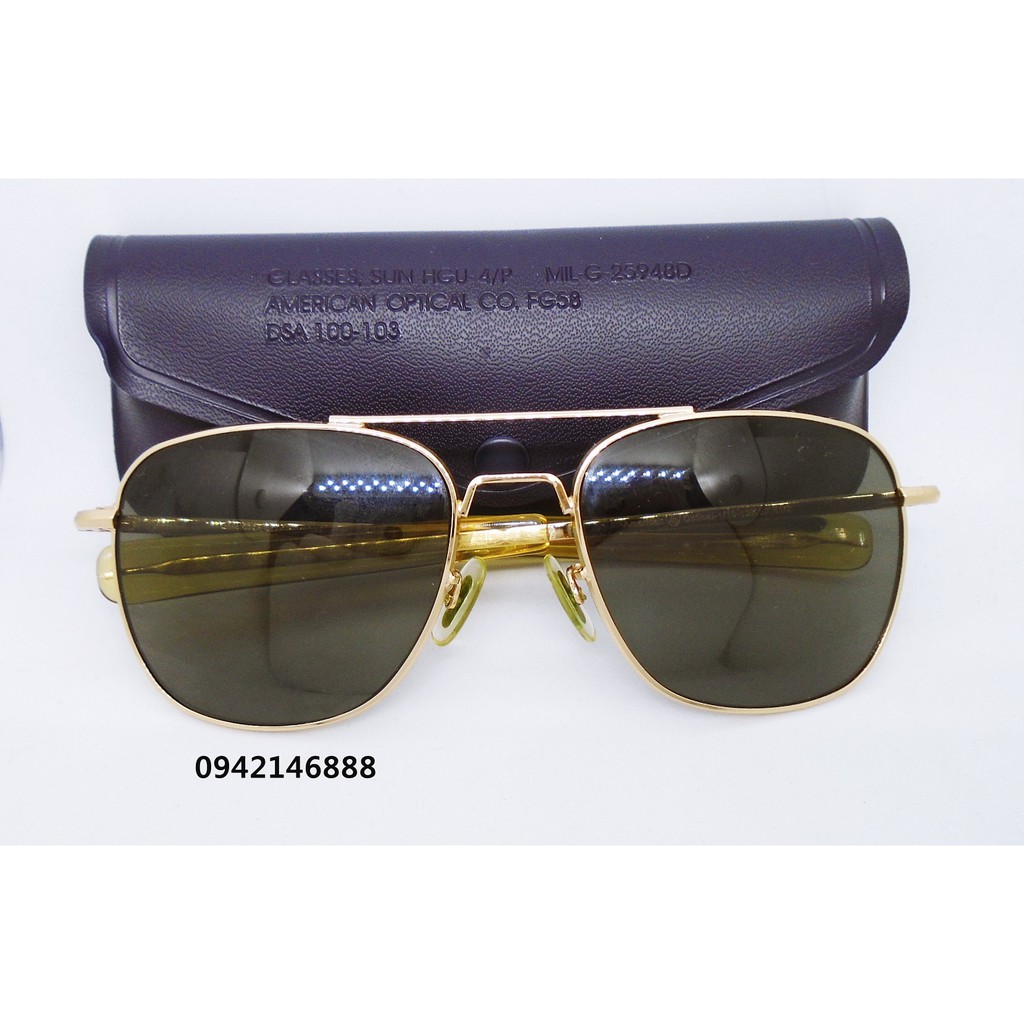 kính cơn AO American Optical mạ vàng