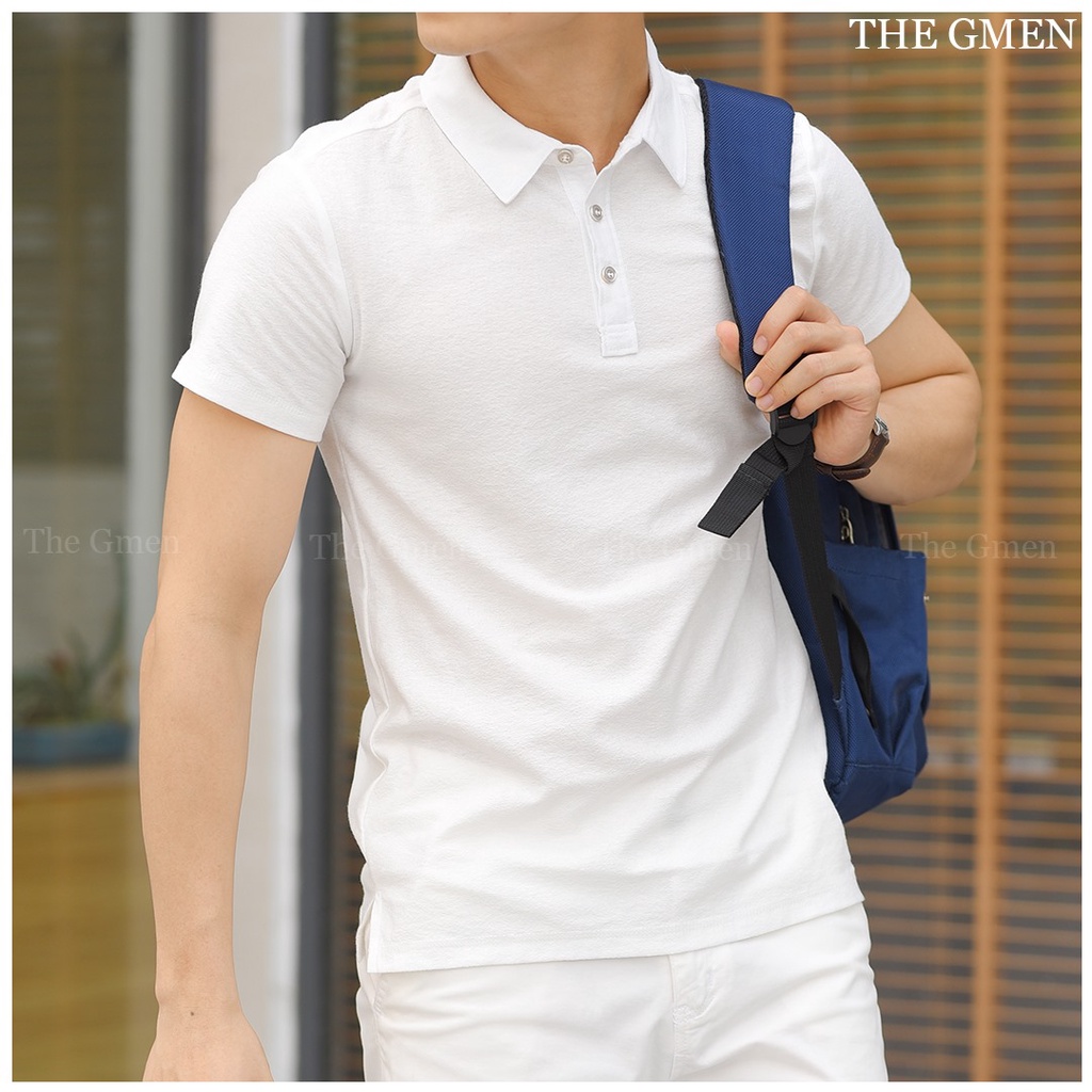 [Giảm 10% Mã SKMLTSM12] Áo Polo nam The GMEN Uni Polo Shirt chất liệu mềm mại, chống tia UV, thoáng mát và kháng khuẩn | BigBuy360 - bigbuy360.vn