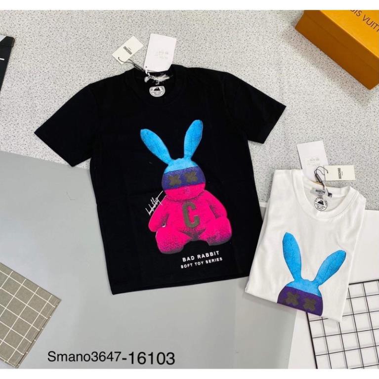 Áo phông in hình con thỏ - Áo thời trang nam siêu đỉnh - Áo đôi nam nữ hót hítt