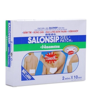 Cao dán giảm đau mát lạnh Salonsip Gel - Patch (Hộp x 10 bao x 2 m thumbnail