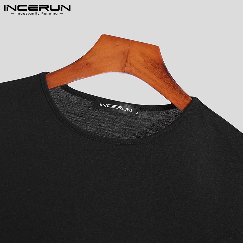 Áo thun ba lỗ INCERUN thiết kế thời trang cho nam