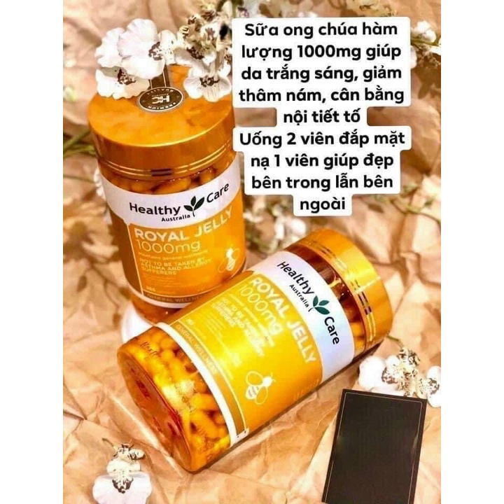 Sữa Ong Chua Healthy Care Royal Jelly 1000 365 Vien Hỗ Trợ Sức Khỏe Vinmerc Com