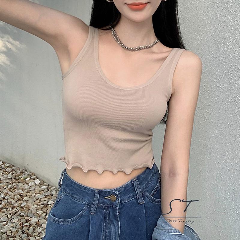 Áo croptop hai dây màu sắc thời trang cho nữ