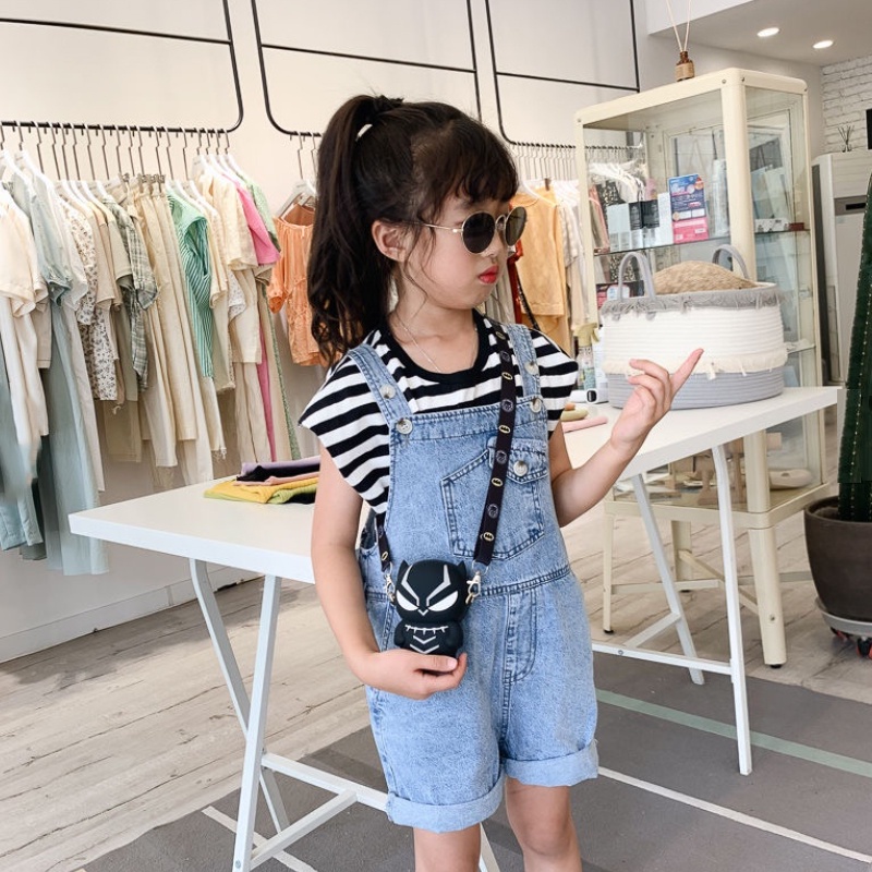 Túi Đeo Chéo Bằng Silicon Hình Nhân Vật Marvel Dễ Thương Cho Bé