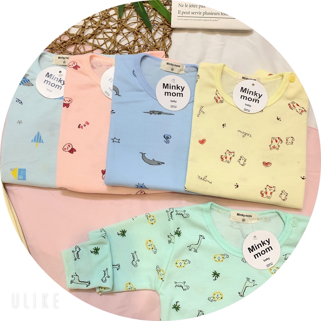 Bộ cotton nỉ Ava dài tay cho bé trai, bé gái