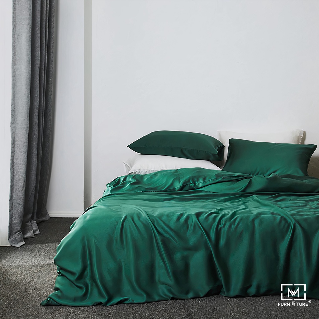 Bộ chăn drap chất liệu Tencel 60s cao cấp mono color MW FURNITURE - Nội thất phòng ngủ