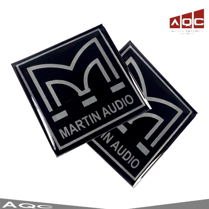 Tem dán loa Martin Audio [Cặp 2 Tấm] Mặt Nhôm Chống Han Gỉ