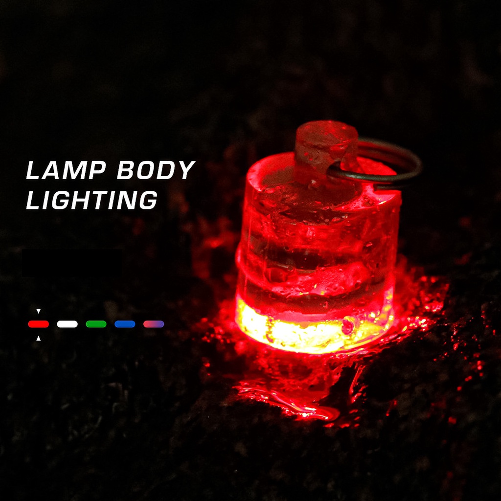 Đèn LED Mini Hình Trụ Nhiều Màu Sắc Dùng Trong Câu Cá