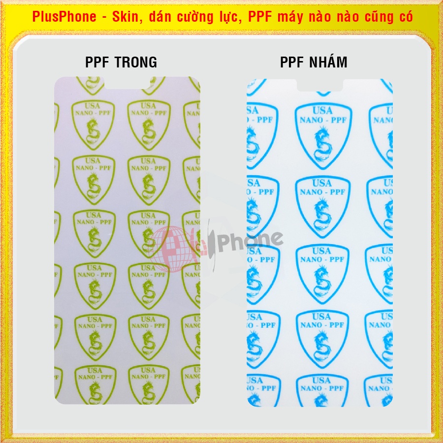Dán dẻo PPF loại trong và nhám cho mặt trước, sau LG G8 ThinQ