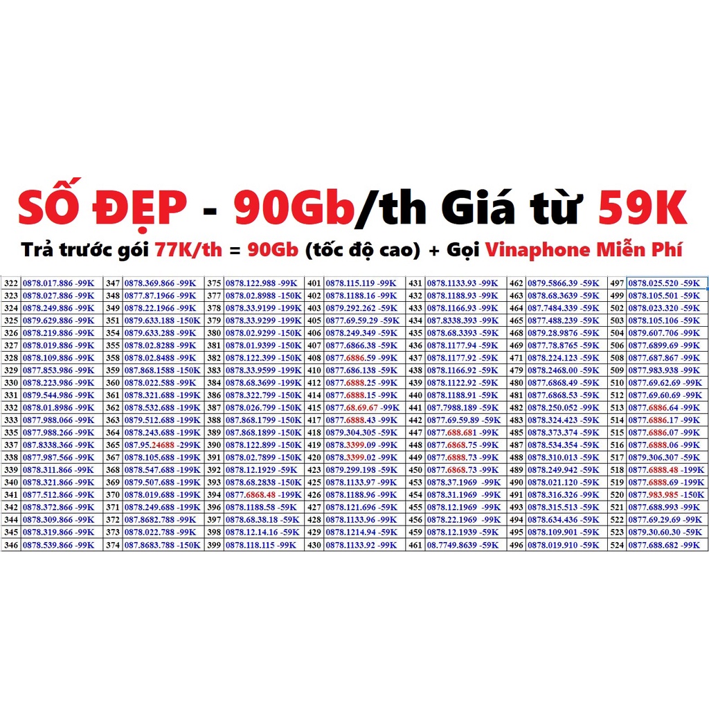 Sim ITEL gọi Miễn phí VINAPHONE, 90G tốc độ 4G VINAPHONE mỗi tháng [Miễn phí tháng đầu]